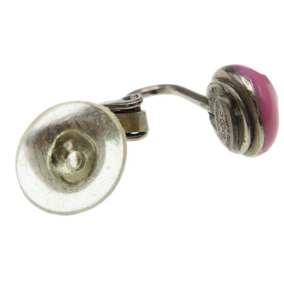 Chanel Button Earrings Clip-On Pink - Picture 5 of 5